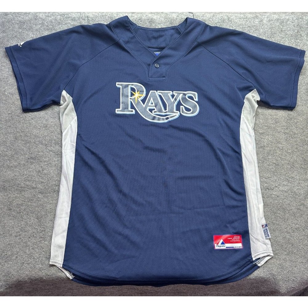 Tampa Bay Rays Navy and Gray Baseball Jersey
